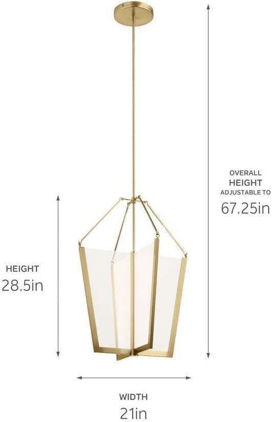 Kichler 52292Led Calters 21" Wide Led Pendant - Gold