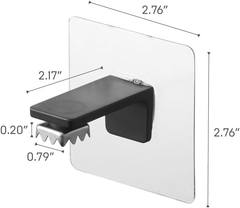 Yamazaki Home Traceless Adhesive Magnetic Soap Holder, ABS Plastic, Holds 0.55 Lbs