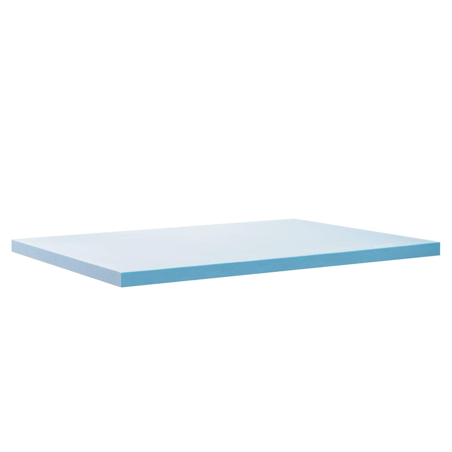 Zinus 2" Green Tea Cooling Gel Memory Foam Mattress Topper, Queen