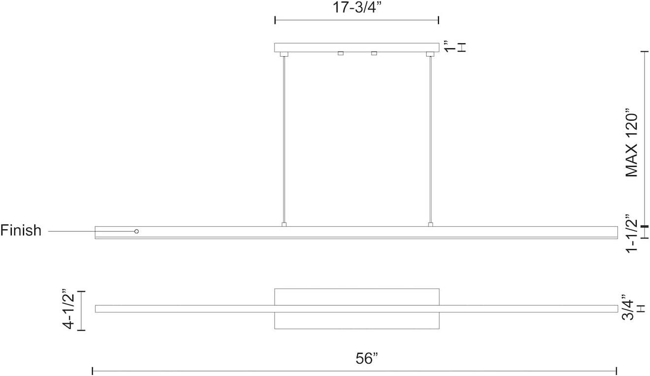 Vega 1 - Light LED Kitchen Island Pendant