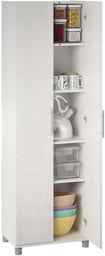 Camberly 24" Utility Storage Cabinet, Ivory Oak