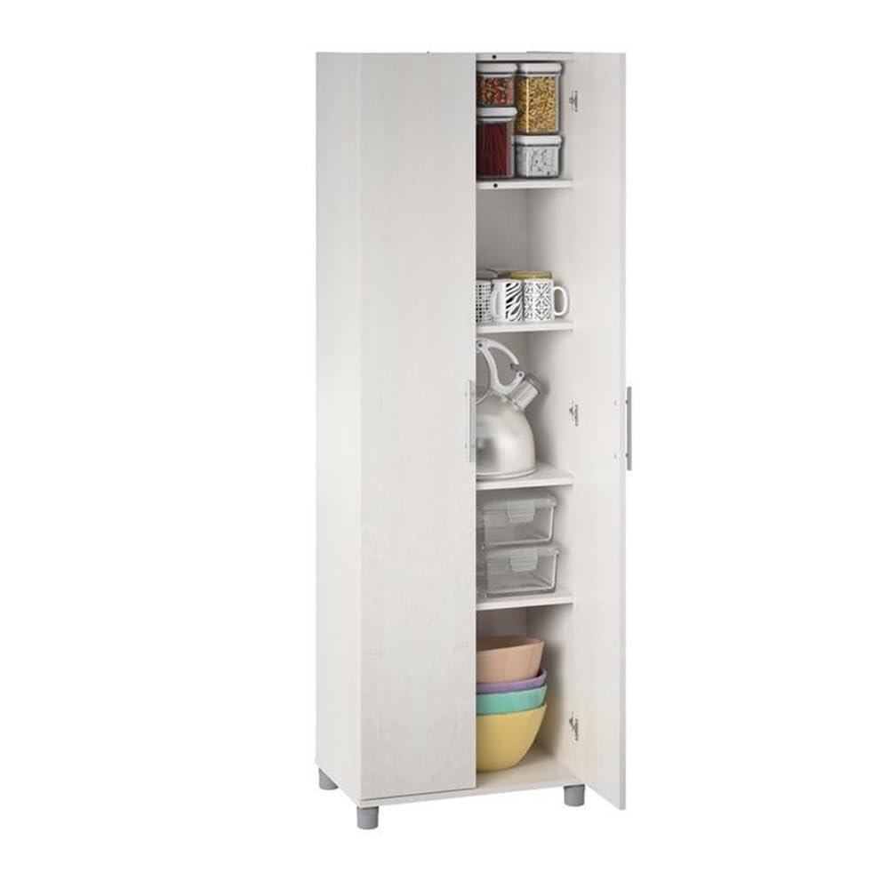 Camberly 24" Utility Storage Cabinet, Ivory Oak