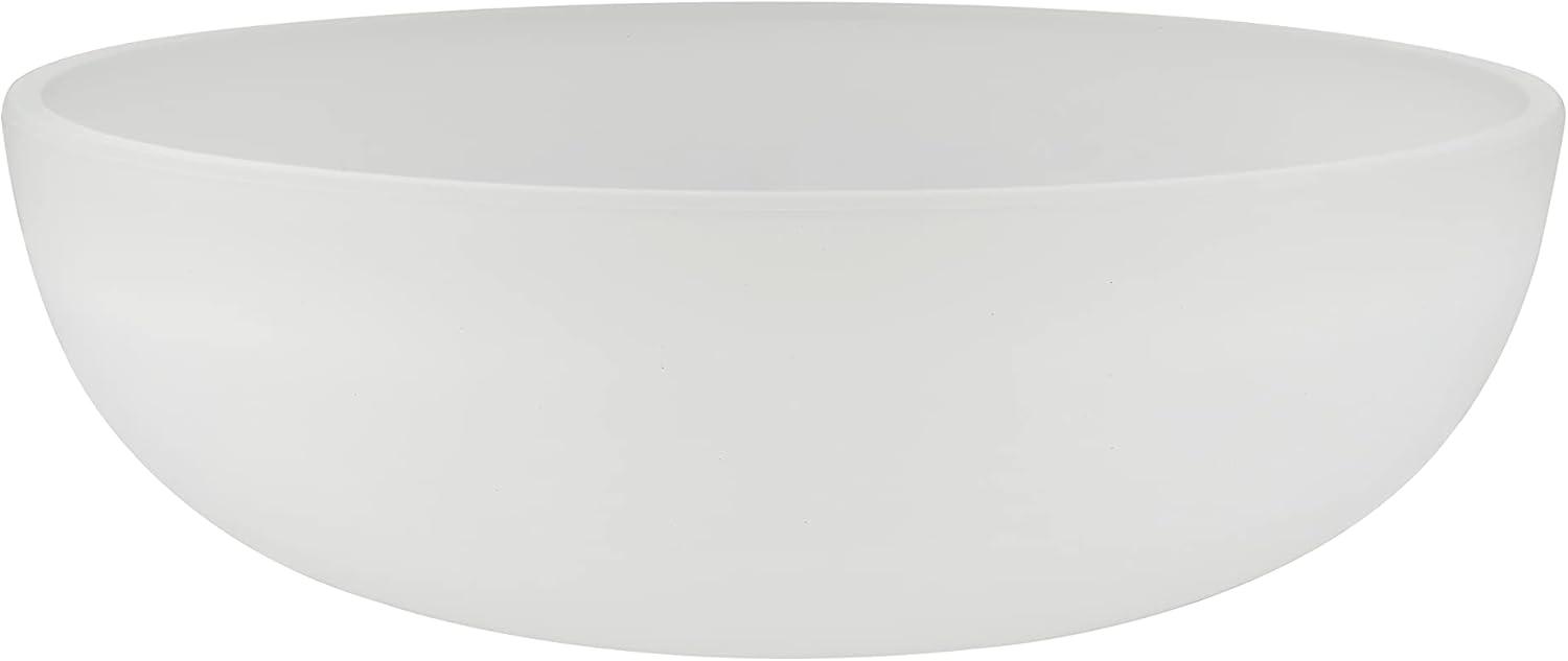Aspen Creative 23131-11 Frosted Contemporary Replacement Glass Shade for Medium Base Socket Torchiere Lamp, Swag Lamp, Pendant, 1 Light Wall Sconce & Island Fixture, 9-3/4" Diameter x 3-1/4" Height