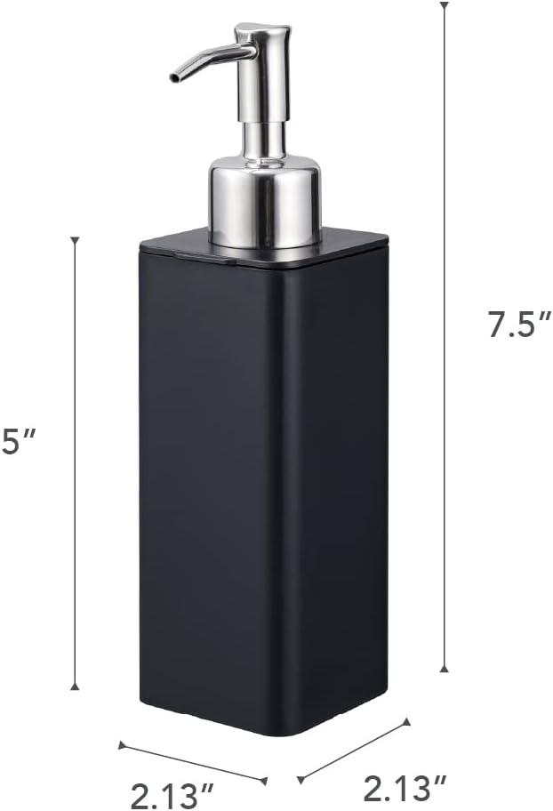 Yamazaki Home Yamazaki Home Refillable Hand Soap Dispenser With Pump, Bathroom, Kitchen, 8.5 fluid oz.