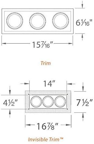 White LED Adjustable Recessed Trim