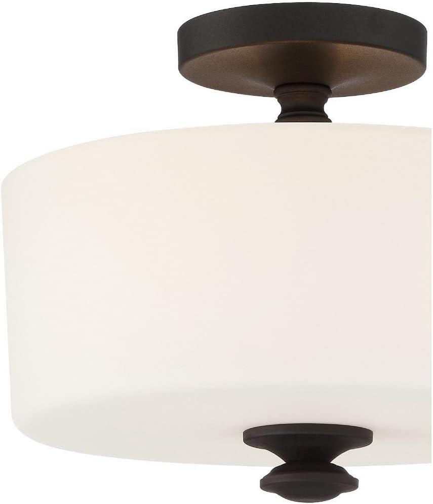 Crystorama Lighting - Two Light Ceiling Mount - Travis - 2 Light Flush Mount in