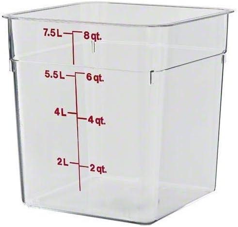 Cambro Clear 8QT Square Food Container 8SFSCW135