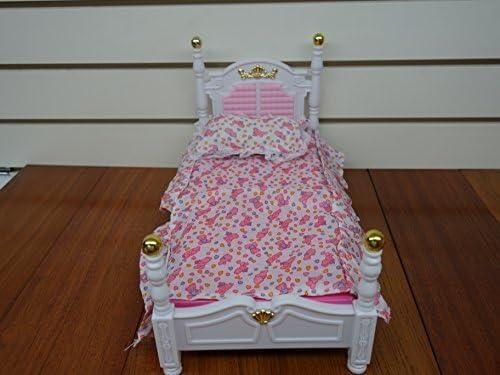 My Fancy Life Barbie Size Dollhouse Furniture Bed Room & Beauty Play Set