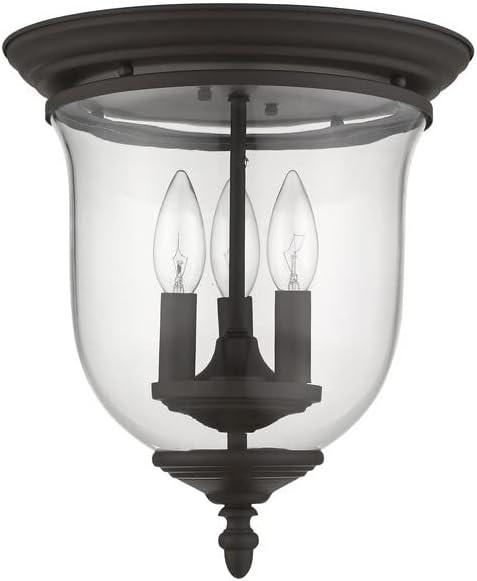 Livex Lighting Legacy 3 - Light Flush Mount in  Antique Brass