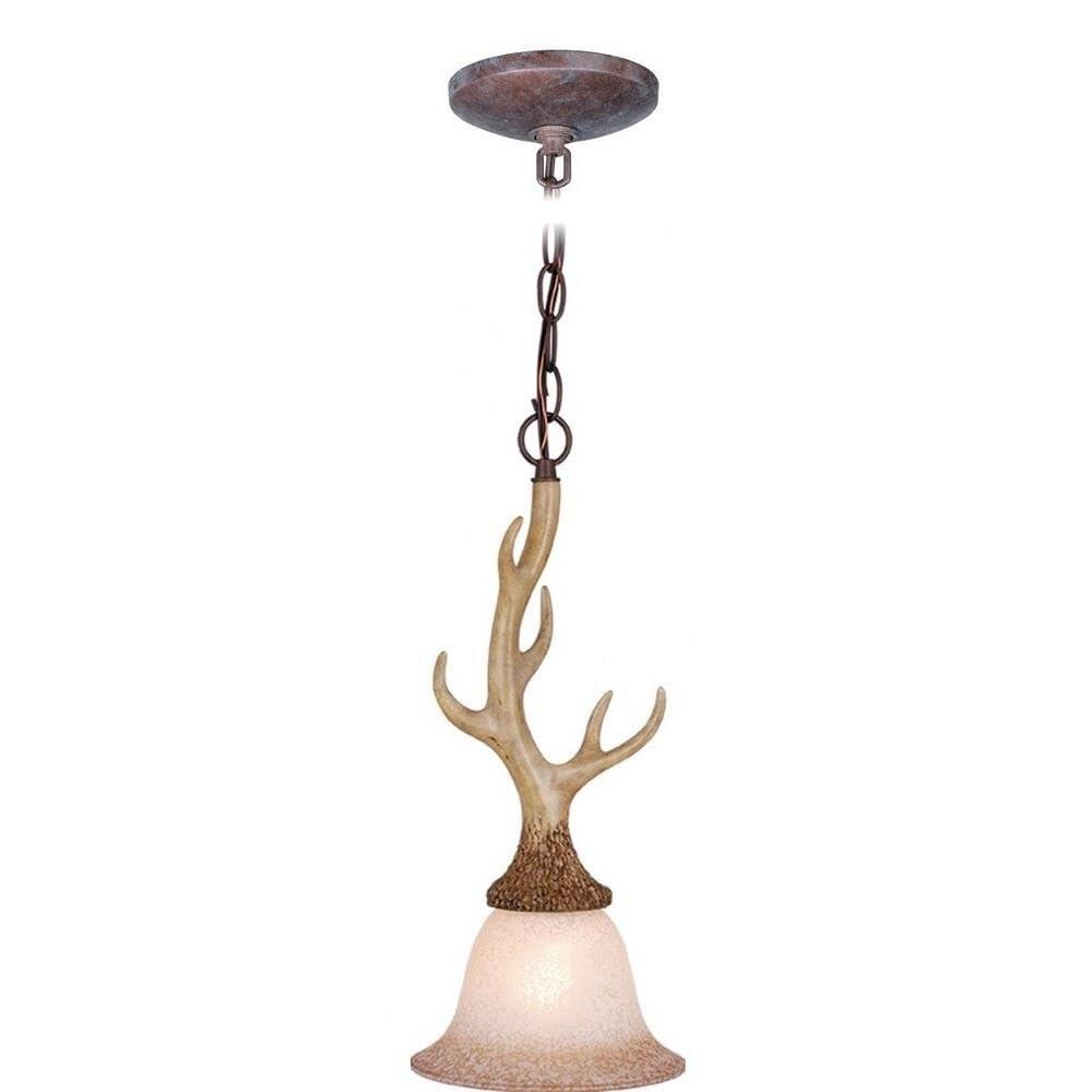 Vaxcel Lodge 1 - Light Pendant in  Noachian Stone