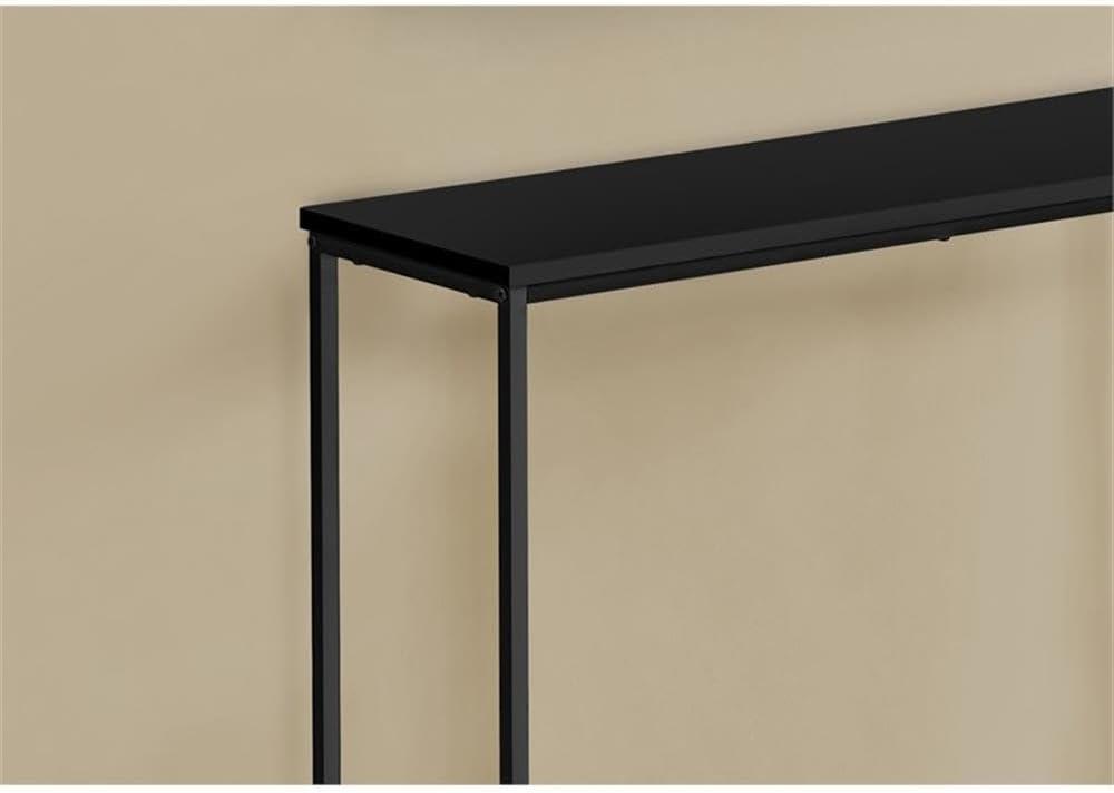 Monarch Specialties Accent Table, Console, Entryway, Narrow, Sofa, Bedroom, Black Laminate