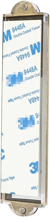 BRTAGG Metal Mezuzah for Door, Install Use Double-Sided Tape, 5.3" Tall, English & Hebrew Scripture, Bronze, Easy Peel and Stick Mezuzahs Cover Jewish Gifts (for 4 Inches Scroll)