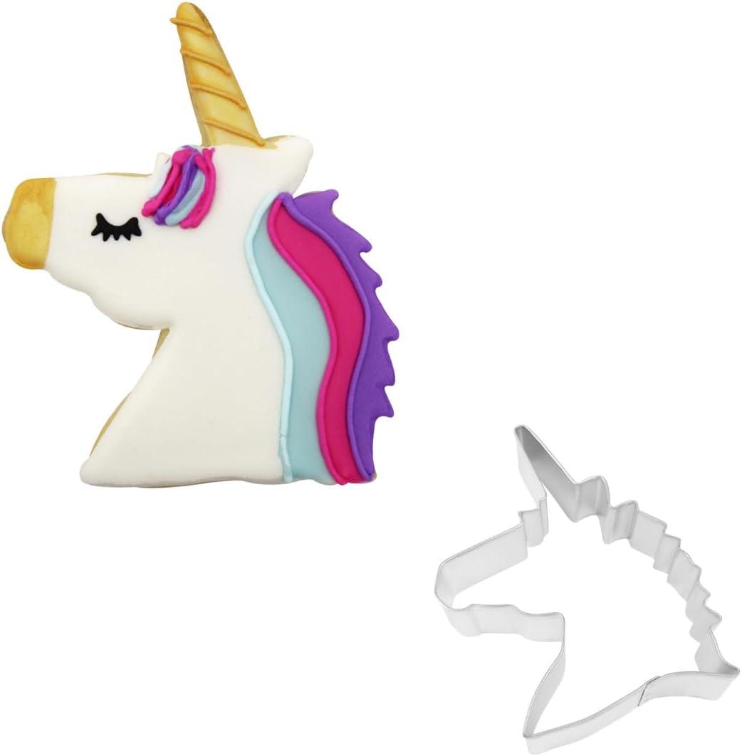 R&M Cortador de Galletas Internacional Unicorn Head de 4,75"