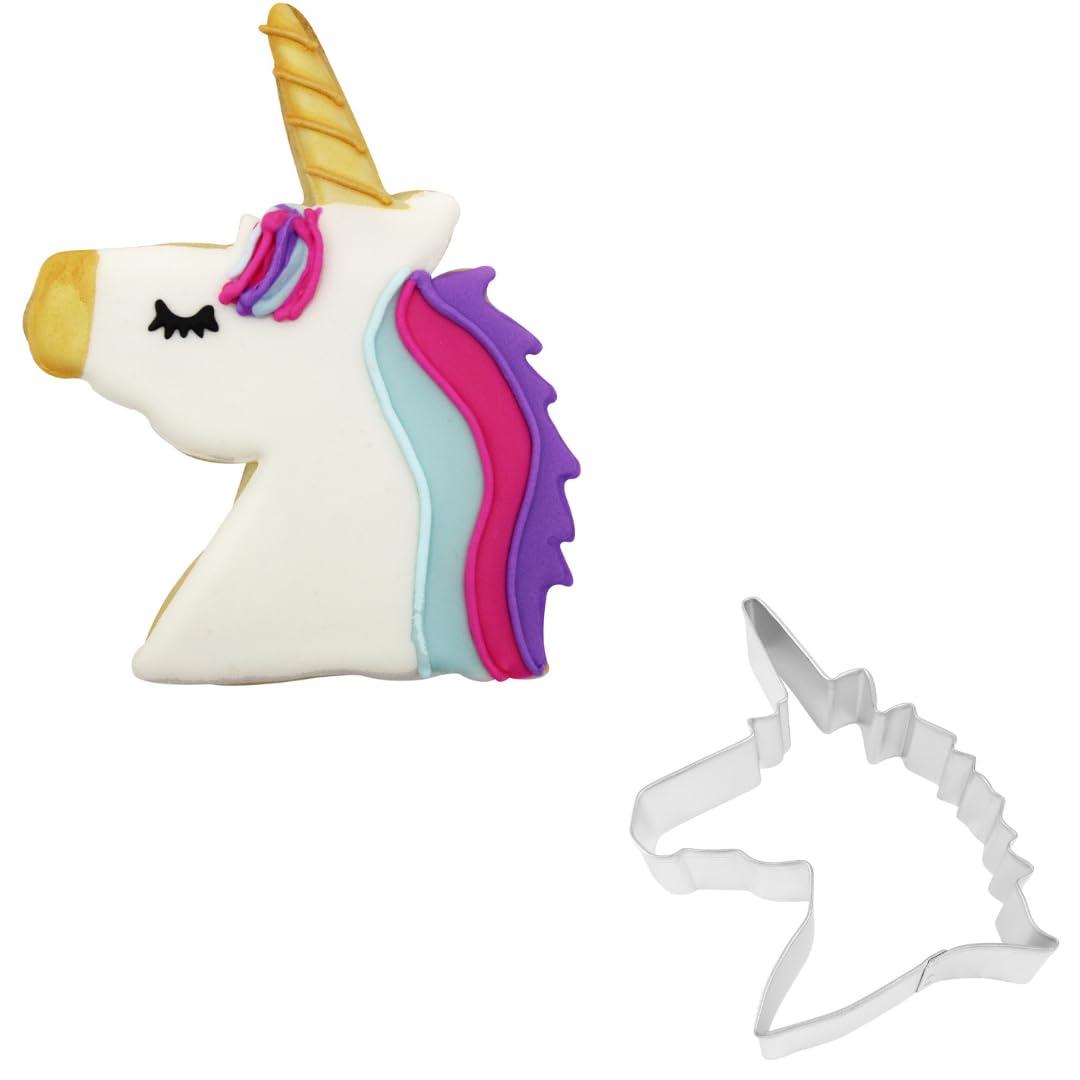 R&M Cortador de Galletas Internacional Unicorn Head de 4,75"