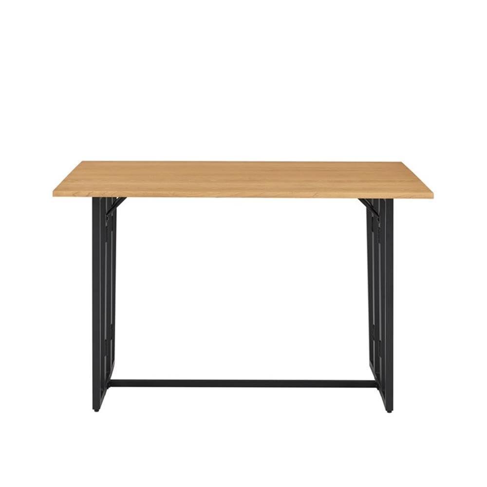 Pemberly Row 47" Modern Drop-Leaf Wood Dining Table - Light Ash / Black