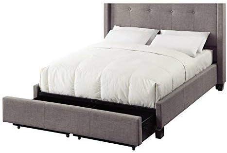 Geneva - Madeleine Dolphin Upholstered Panel Storage Bed