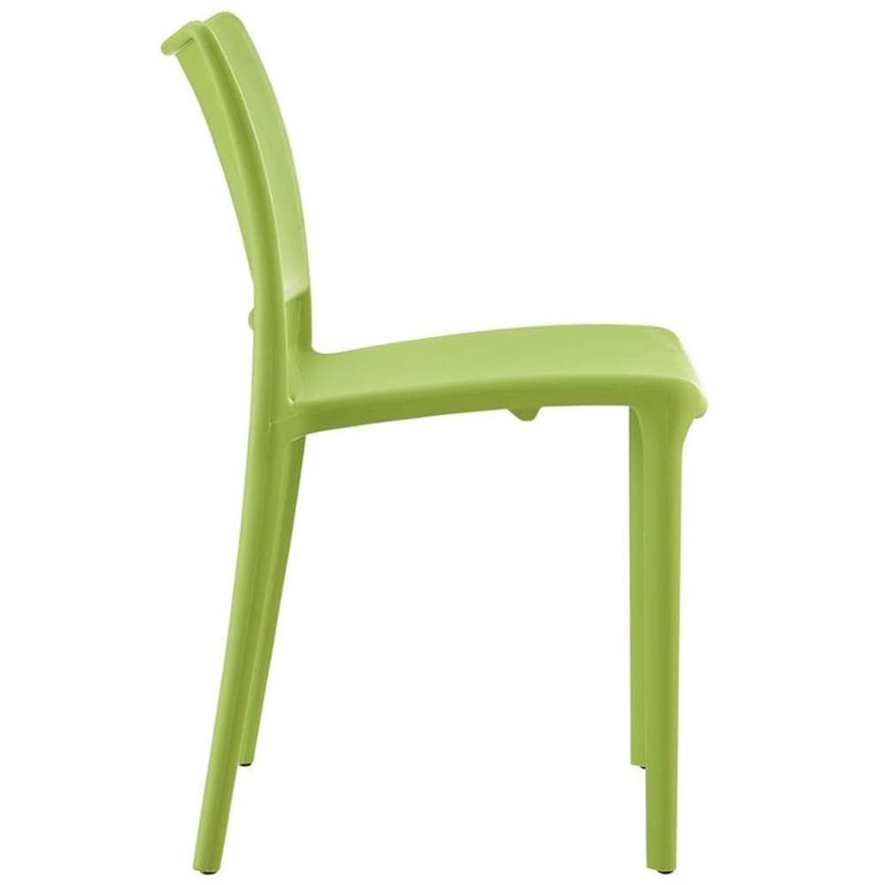 Modway Hipster Dining Side Chair in Green