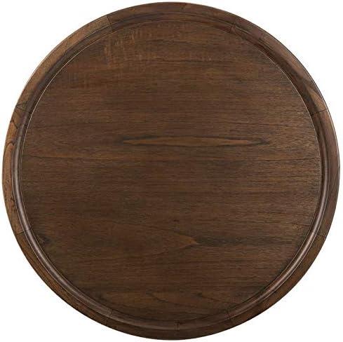 Devin Round Coffee Table - Dark Oak - Safavieh