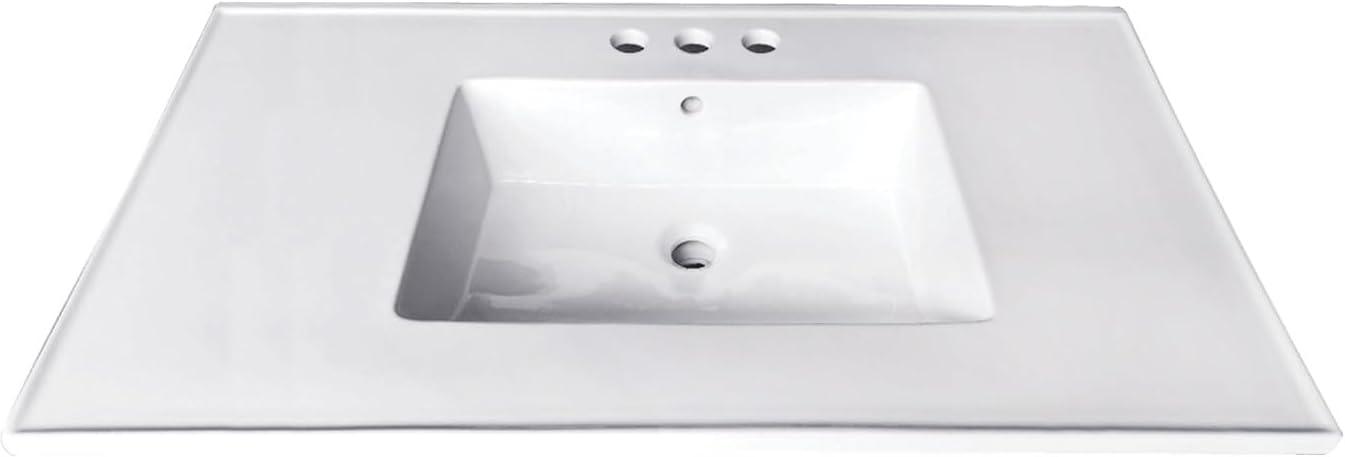 Kingston Brass Continental 31-Inch Ceramic Vanity Sink Top