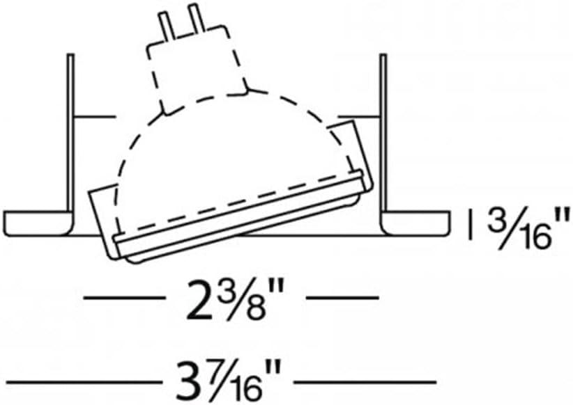 WAC Lighting 2.5'' Adjustable Recessed Trim HR-837-WT
