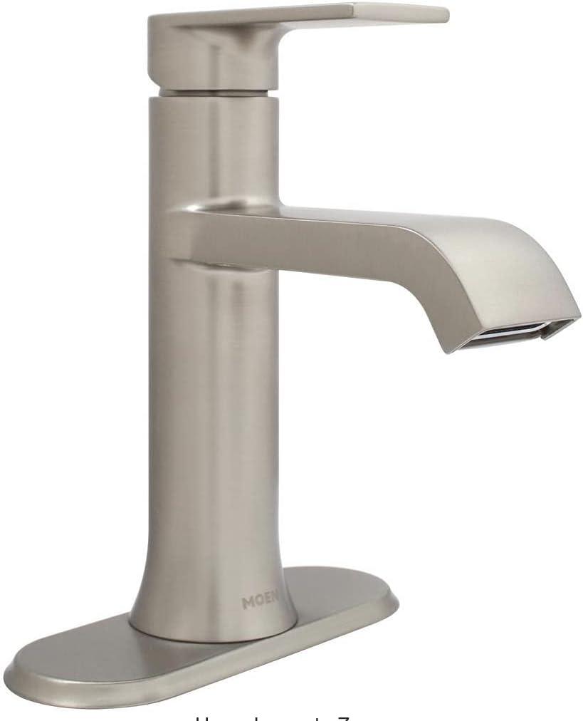 Genta Brushed Nickel Single-Handle Bathroom Faucet