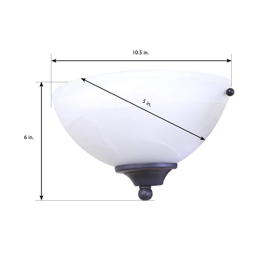 Design House 1 - Light Dimmable White Flush Mount