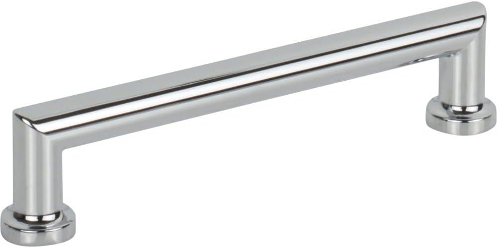 Polished Chrome Modern Bar Pull with Mounting Hardware