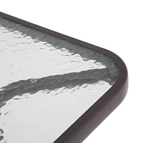 Mainstays Albany Lane Steel 6-Piece Outdoor Patio Dining Set with Umbrella, Red