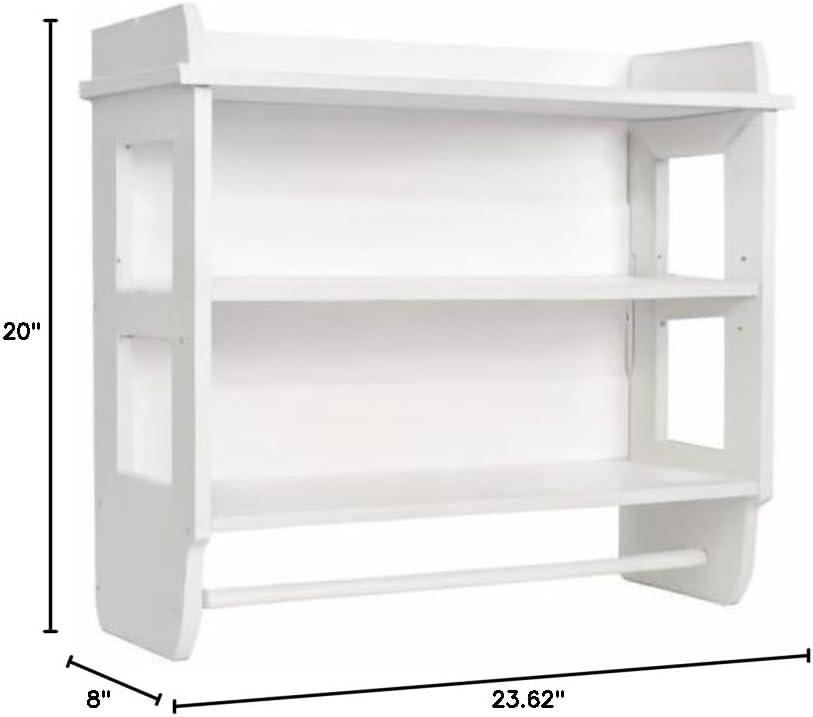 3 Piece Tiered Shelf with Towel Bar