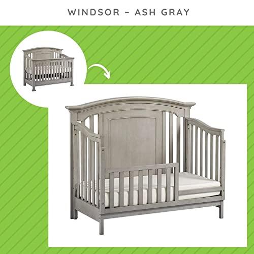 Barandilla de Seguridad para Cama de Niños Pequeños para Catres con Excavación para Bebés (Gris Ceniza)