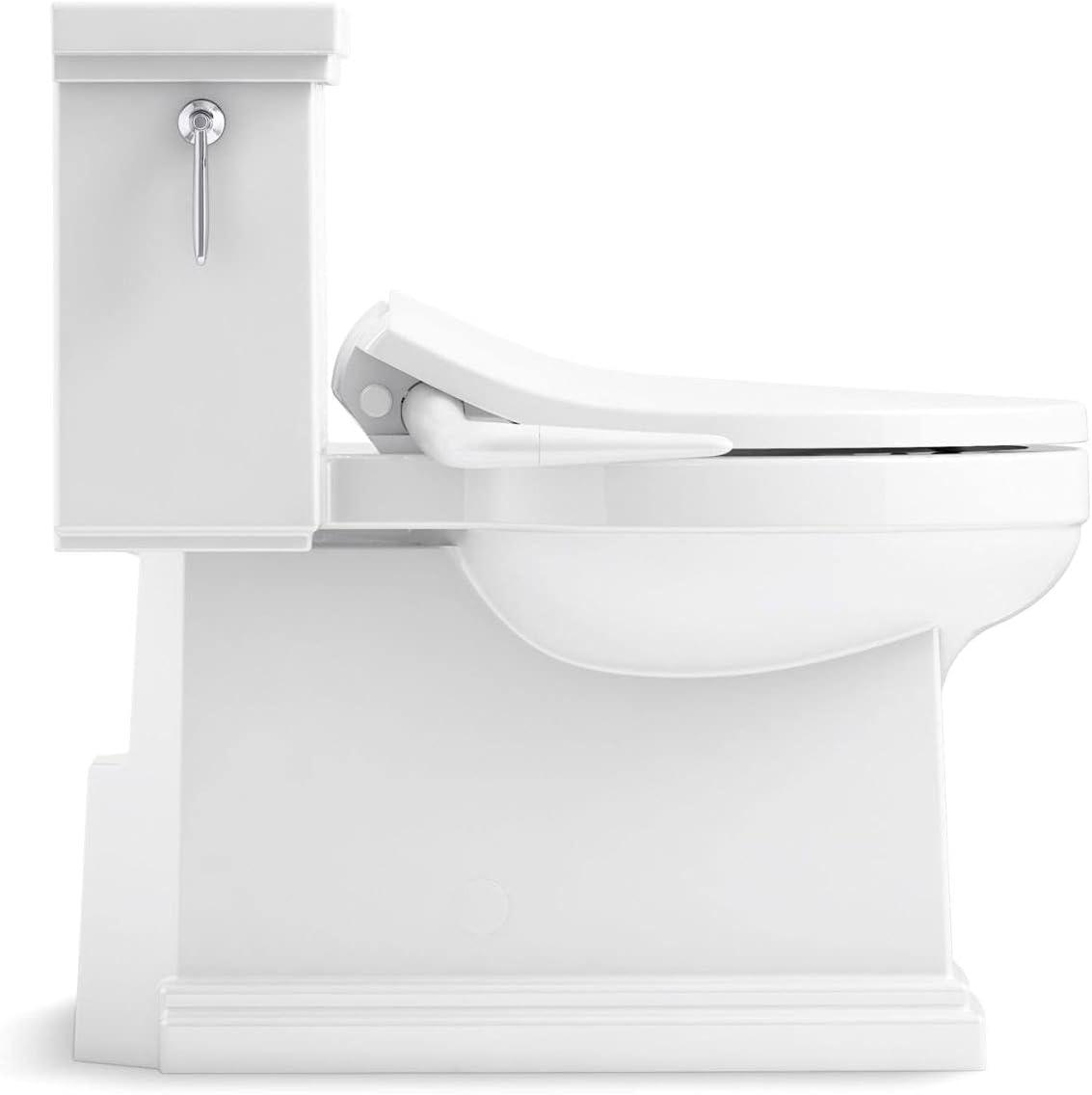 PureWash M250 Elongated Bidet Toliet Seat, Manual Non-Electric Bidets for Existing Toilets