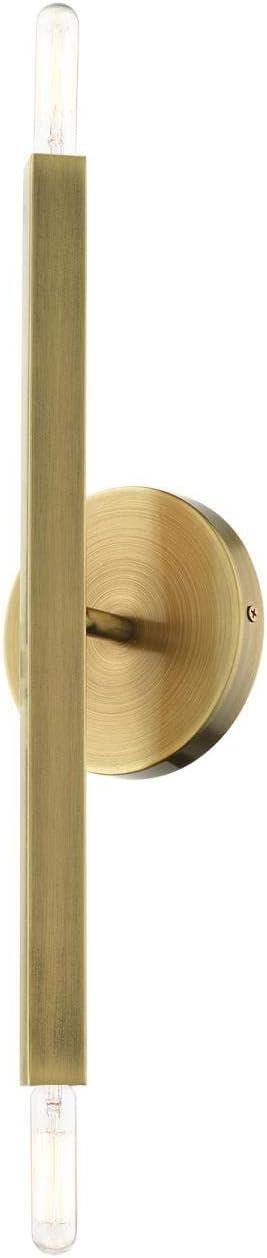 Livex Lighting Moco 2 - Light Wall Light in  Antique Brass