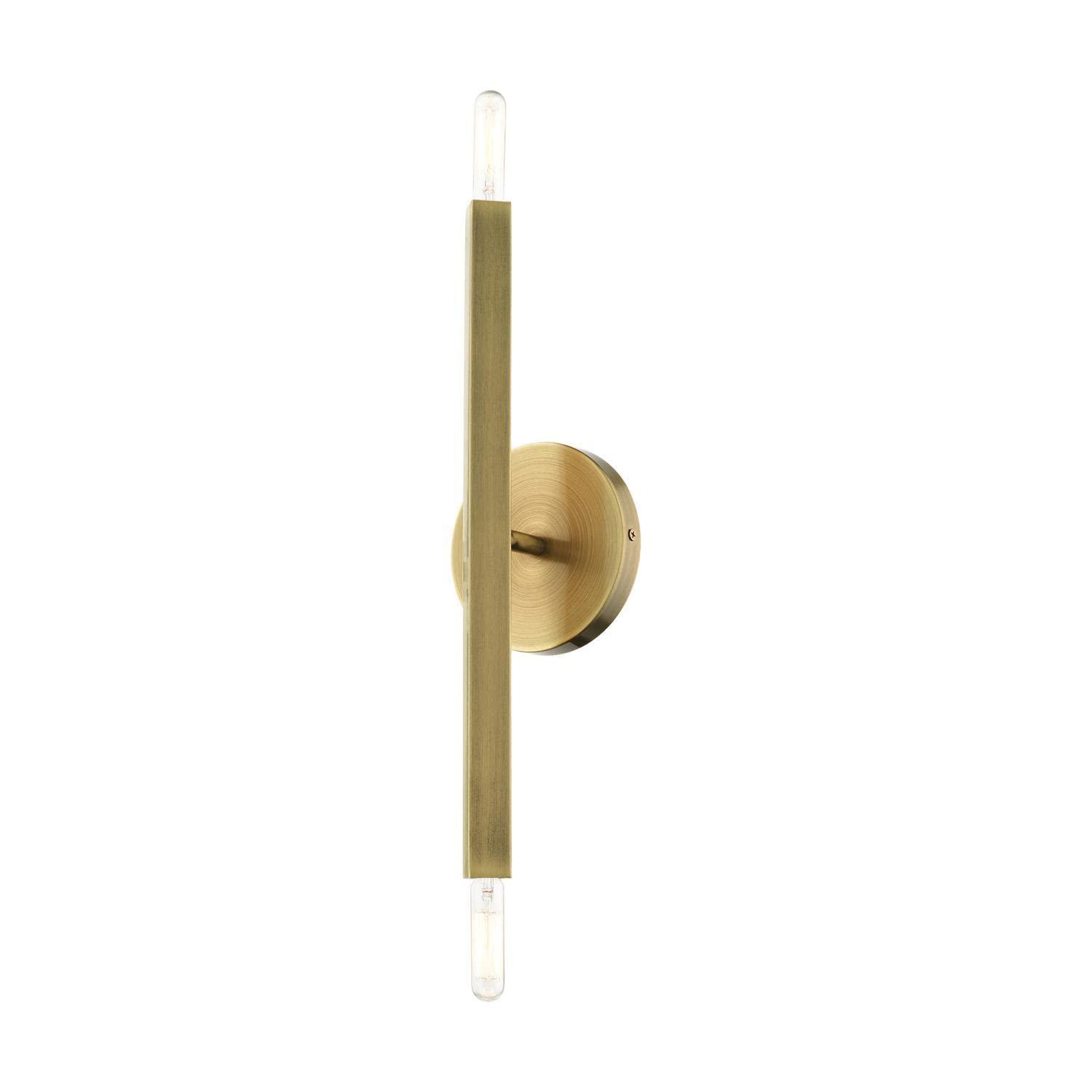 Livex Lighting Moco 2 - Light Wall Light in  Antique Brass