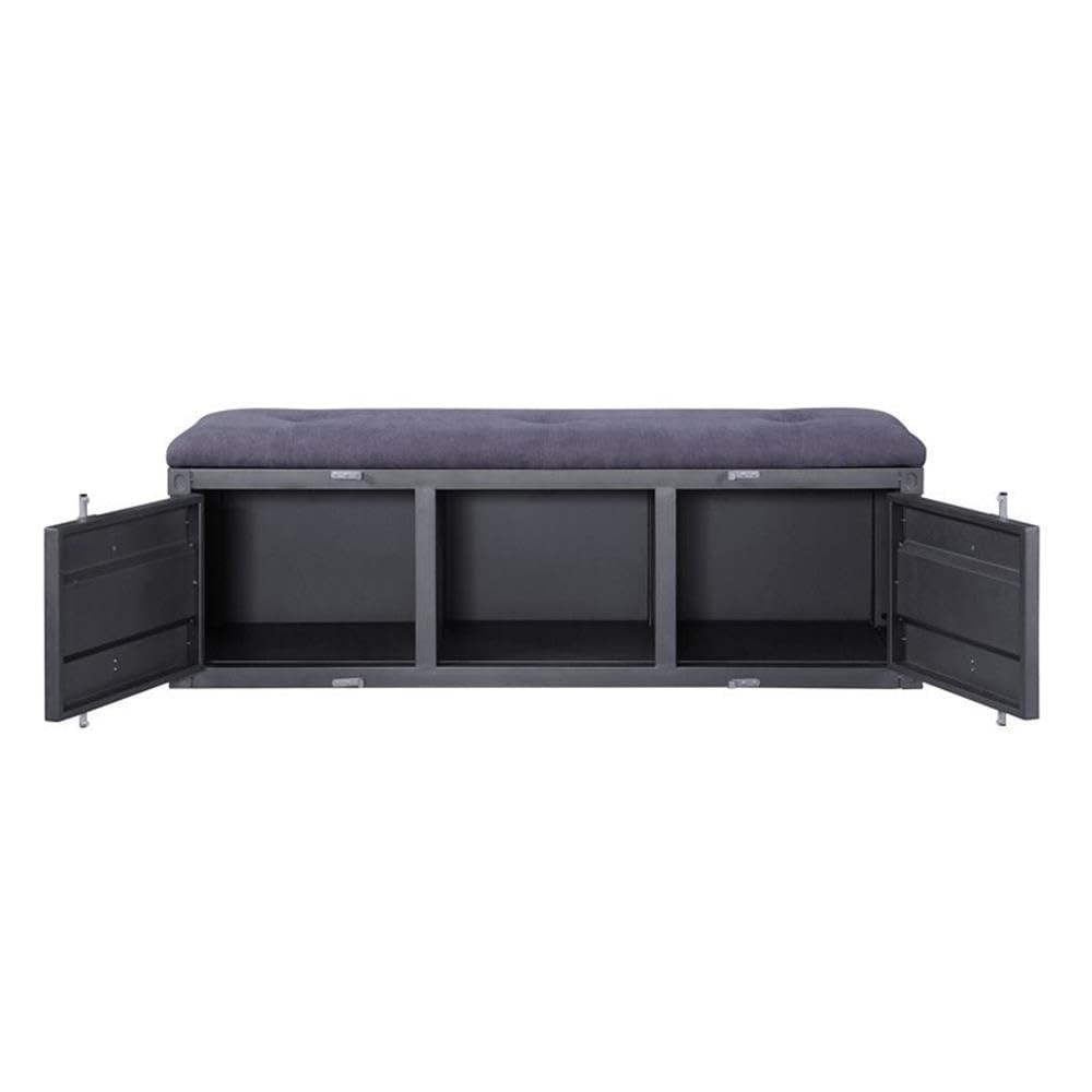 Acme Cargo Fabric Upholstered Storage Bench
