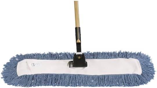 Heavy Duty 24" Cotton Dust Mop with 60" Wood Handle