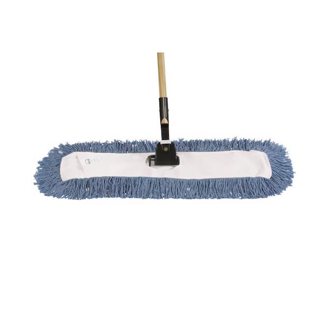 24 in Wood Handle Blended Dust Flat Mop