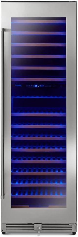 Thor Kitchen Twc2403di 24" Wide Tall Dual Zone Wine Cooler - Stainless Steel