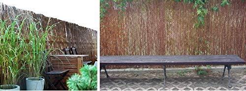 Natural Willow Twig Privacy Screen Fence, 48 x 96 Inch