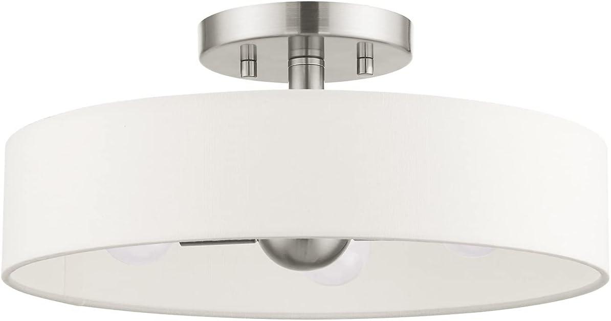 Livex Lighting Venlo 4 - Light Semi-Flush Mount ,  Brushed Nickel