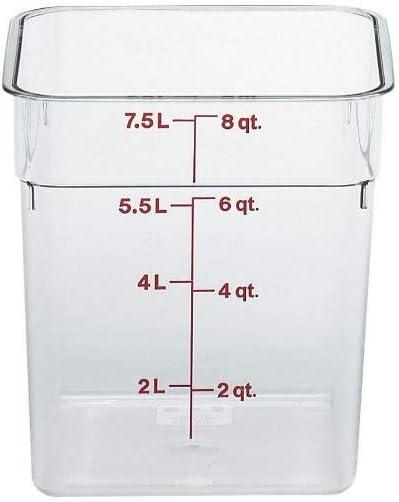 Cambro Clear 8QT Square Food Container 8SFSCW135