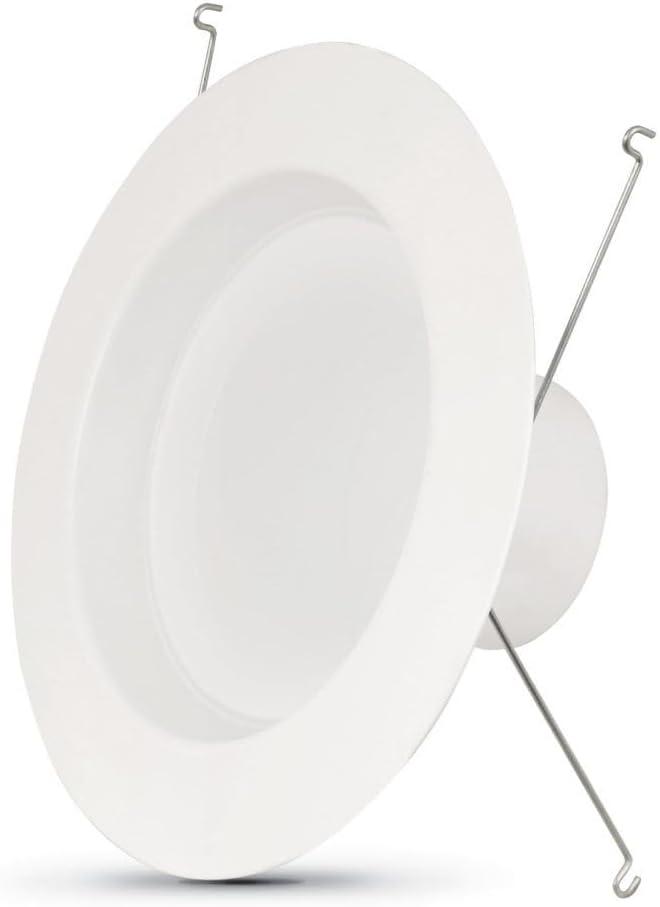 Feit White 5 and 6 Inch Aluminum LED Retrofit Recessed Lighting Kit