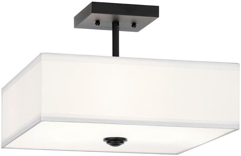 Kichler Lighting Shailene 3 - Light Semi-Flush Mount in  Black