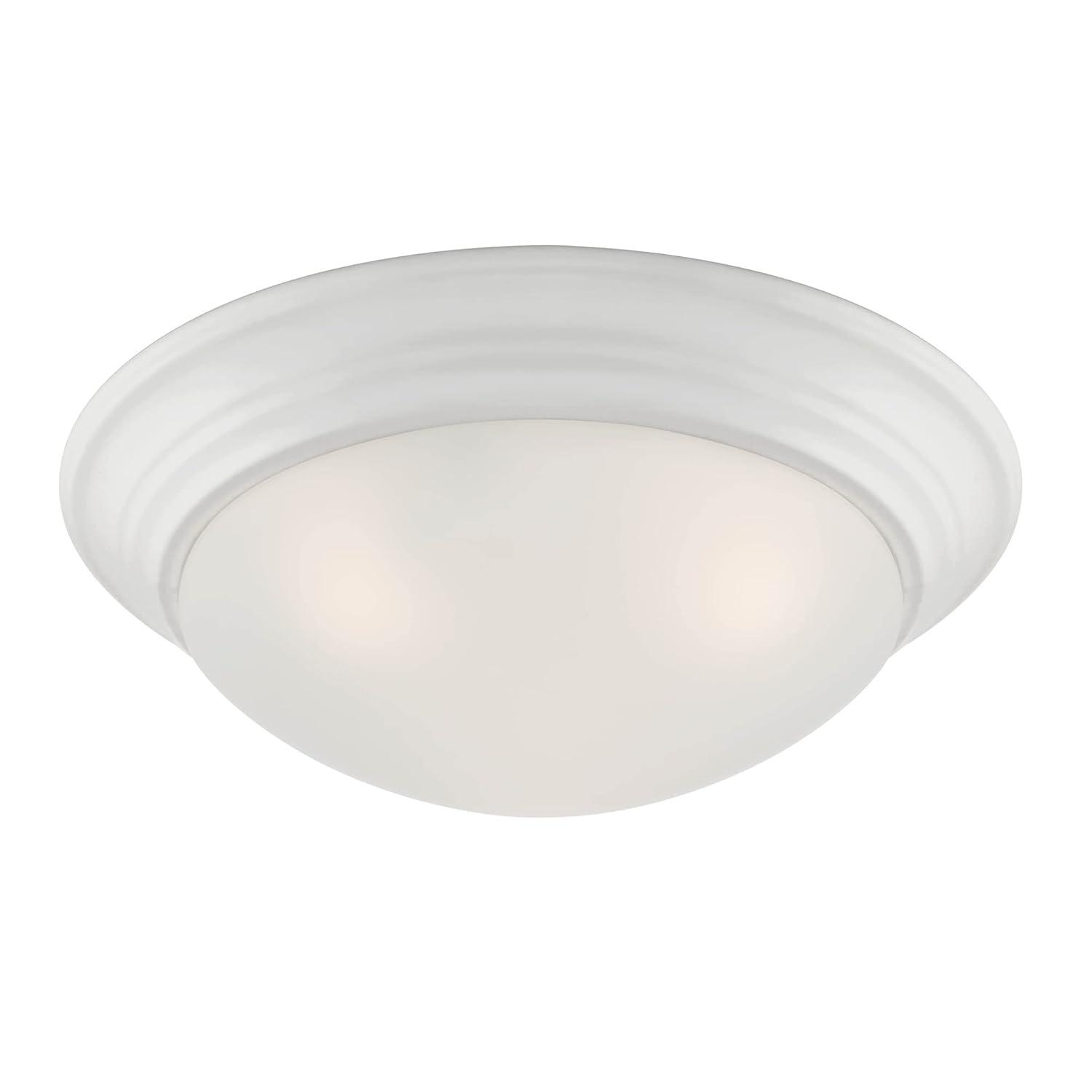 Designers Fountain Tap 2 Light Matte White Flush Mount Ceiling Light, 1360M-MW