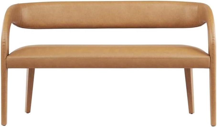 Modway Modway Pinnacle Vegan Leather Accent Bench