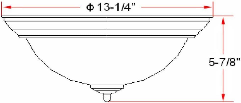 Design House Millbridge Traditional Indoor Flush Mount Ceiling Light