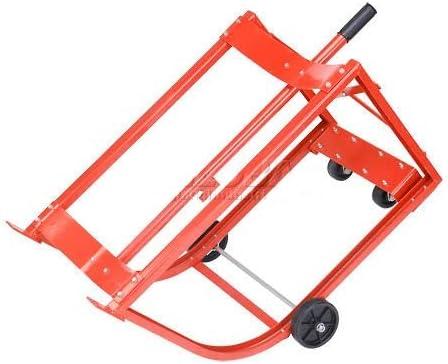 Easy Steer Drum Cradle with 5 in. & 3 in. dia. Polyolefin Wheels for 55 gal Steel Drums