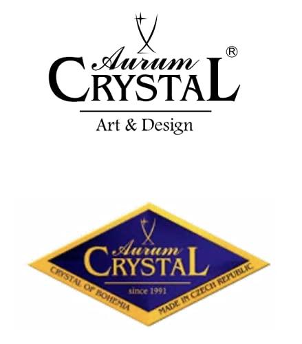 Czech Bohemian Crystal Glass Vase 12''-Height Red ''Plantica'' European Design Elegant Centerpiece Flower Vase Home Decor Wedding Birthday Housewarming Anniversaries