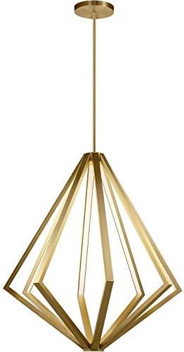 8-Light LED Gold Diamond LED Chandelier With Silicone Diffusers