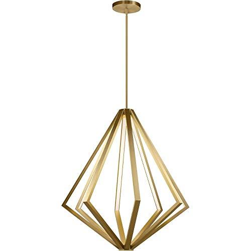 8-Light LED Gold Diamond LED Chandelier With Silicone Diffusers