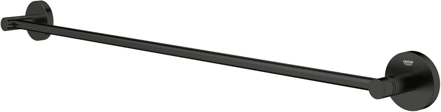 GROHE Essentials Towel Bar with Secure Mounting Assembly, Starlight Chrome